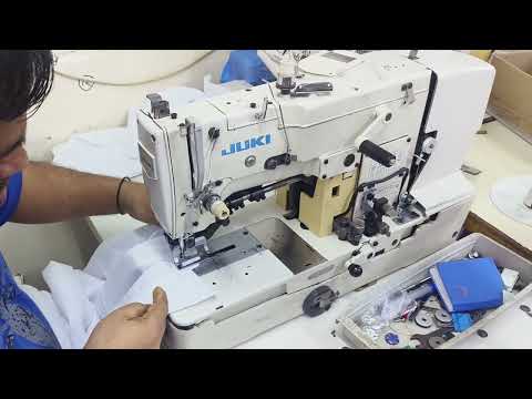 Juki LBH-781 kaj Machine tutorial | how to repair Juki Button hole Machine 