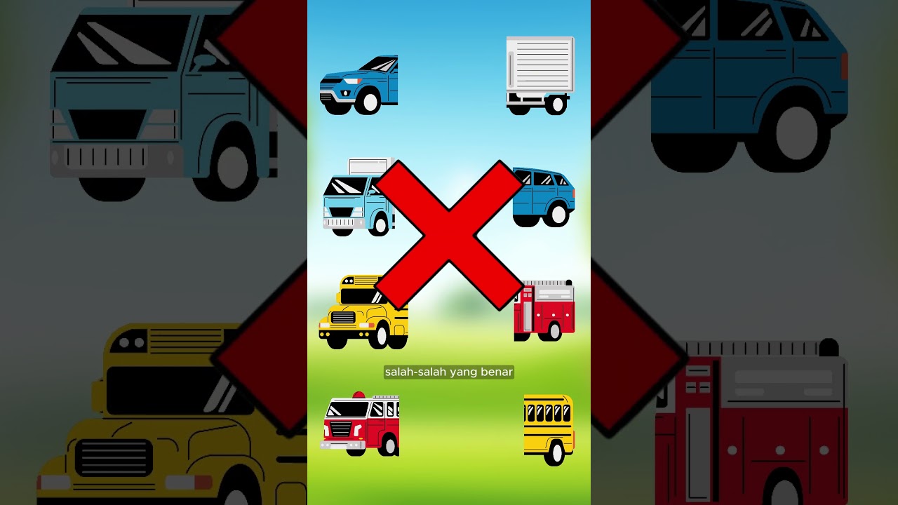 Tebak gambar kendaraan #automobile #mobil #animasi #kartun #shorts #bussekolah #trukoleng #shorts