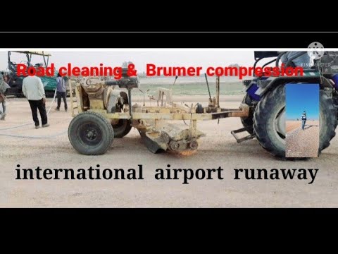 ROAD  CLEANING  AND  COMPRESSOR  NEW ROAD SURFACE   WMM  TOP WITH  TRECTOR