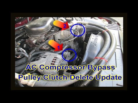 Update - GMC Chevy 4.3L Vortec AC Compressor Bypass Clutch Pulley Delete Removal - Blazer Jimmy S10