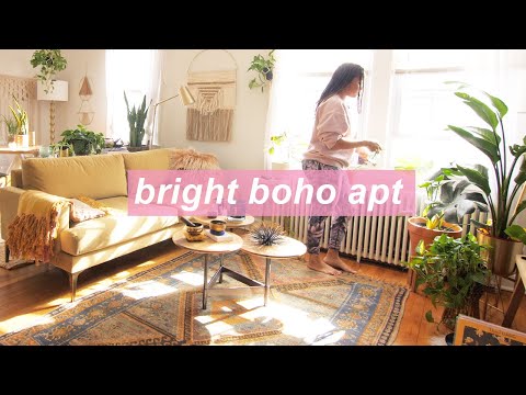 MY BOHO APARTMENT TOUR! // bright + plant-filled 🌿✨