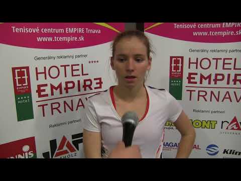 Anastasia Zarycká po porážce ve 2. kole EMPIRE Women's Indoor 2018