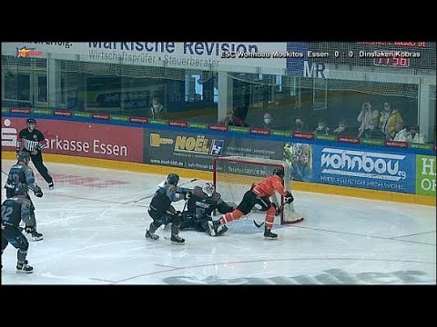 DEB Oberliga 2021 22  4 Testspiel ESC Wohnbau Moskitos vs  Dinslaken Kobras