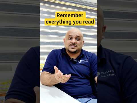 Scientific method to remember everything you read