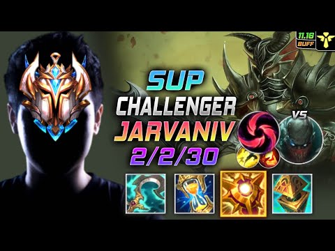 Challenger Jarvan IV Support vs Pyke - 챌린저 서폿 자르반 템트리 룬 존야 칼날비 ジャーヴァンⅣ Джарван IV - LOL KR 11.16