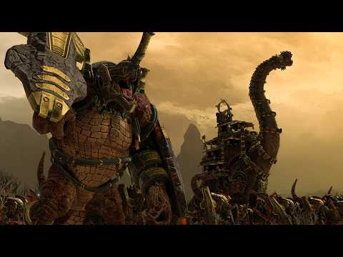 Warriors of Chaos VS Lizardmen - Warhammer Battles