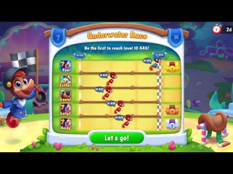 @Fishdom Win Strikes Level 10427 - 10444. Won 1st Underwater Race 🏁