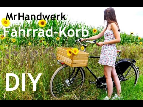 DIY Fahrradkorb - Holzkistenkorb fürs eigene Rad