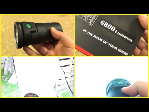 NiWalker MM15MB, 6800 Lumen Flashlight Video