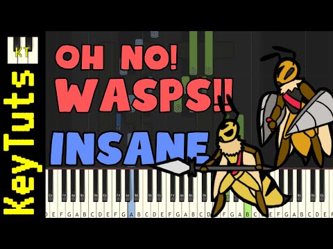 Oh No! WASPS!! [Bug Fables] - Insane Mode [Piano Tutorial] (Synthesia)