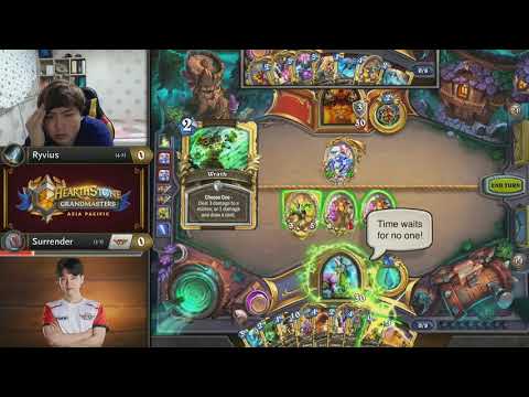 Ryvius vs Surrender - Hearthstone Grandmasters Asia-Pacific S2 2019 - Week 4