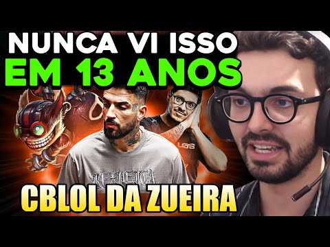 LOS faz o IMPOSSÍVEL contra LOUD e PLAY INSANA do brTT - CBLOL DA ZUEIRA - MYLON REACT