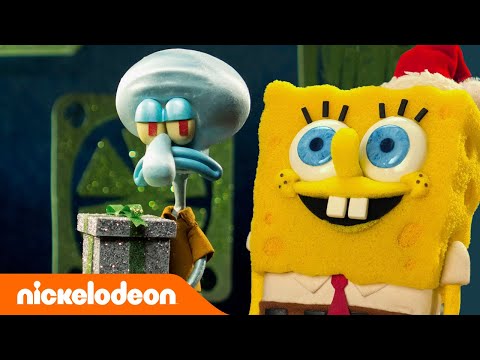 Capa de Bob Esponja | 30 minutos de Natal na Fenda do Biquini! | Nickelodeon em Português