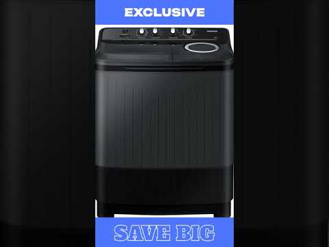 Thumbnail for Samsung WT75B3200GD/TL 7.5 Kg 5 Star Semi Automatic Top Load Washing Machine (DARK GRAY)