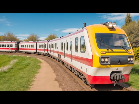 Bogie Separate from Fast Train Cartoon - Lego City Train Cartoon - Choo choo train kids videos