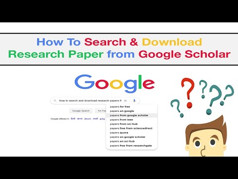 Part of a video titled How to Search & Download Research Paper from Google Scholar