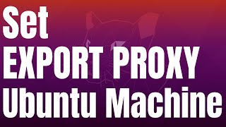How to Set or Export Proxy in Ubuntu Linux Machine | Temp & Permanent