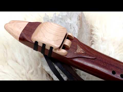 Key of F# Drone of Sapele and Hard Maple Accents with Maple Burl Inlay