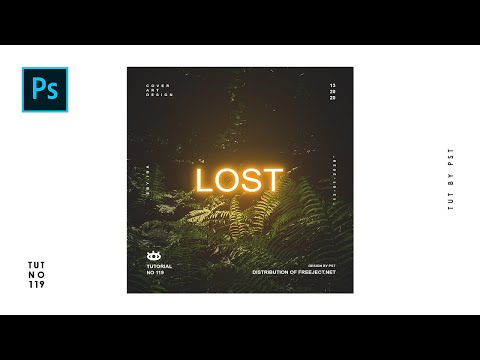 How to Create Realistic Neon Text Effect Manipulation like @postcitizen - Photoshop Tutorials