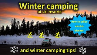 Ski resort camping in Oregon and winter SUV camping tips