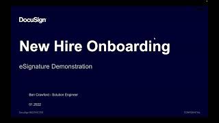DocuSign for HR (Human Resources) - Onboarding Simplified