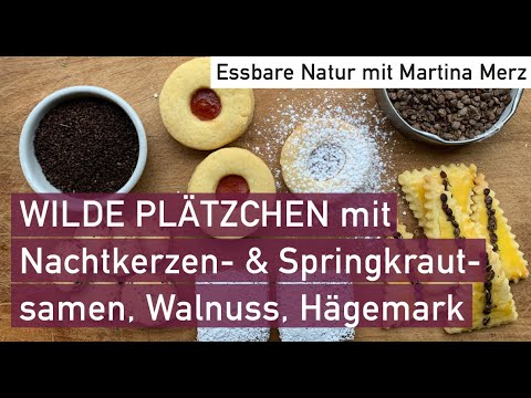Kreativ & schnell: Plätzchen mit Wildkräuter-Samen, Wildfrucht-Marmelade & Nüssen