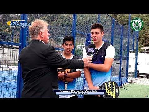 SUDAMERICANO PADEL  CHINGOTTO -TELLO VS FLORES -FLORES ,CHILE 2017