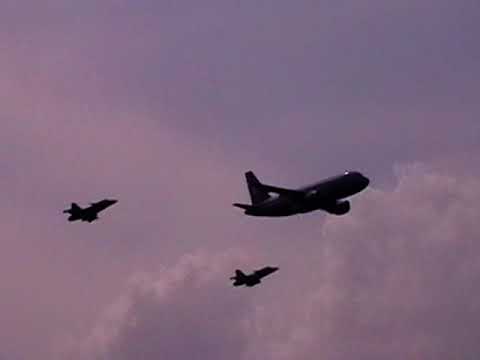 Letecky den Chotusice 2023 -A-319CJ + JAS-39 Gripen