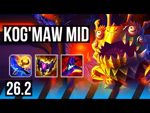 KOG'MAW vs YASUO (MID) | EUW Grandmaster | 26.2