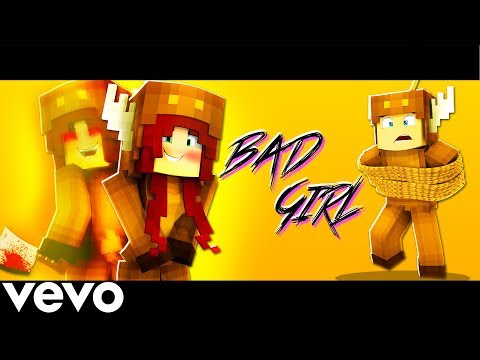 ♫ “BAD GIRL” - Minecraft Parody of Bad Guy By Billie Eilish (Music Video) ♫