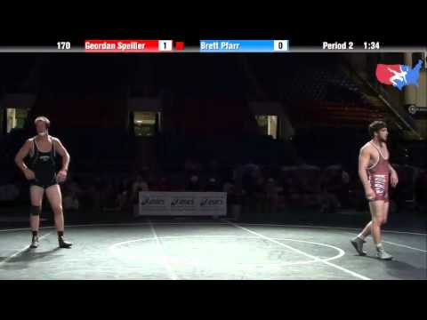 Fargo 2012 170 5th Place Match: Geordan Speiller (Florida) vs. Brett Pfarr (Minnesota)