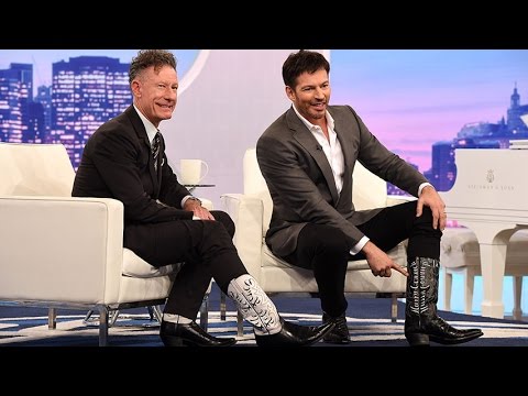 Harry and Lyle Lovett Show Off Their Cowboy Boots