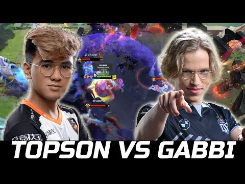 TOPSON VS T1.GABBI - TROLL WARLORD MID VS FACELESS VOID DOTA 2