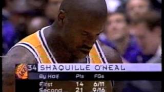 nba 1998 playoffs utah jazz v la lakers (karl malone v kobe bryant, shaq v john stockton) pt3