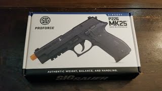 Video: Sig Sauer Proforce P226 MK25 6mm GBB Gas Svart