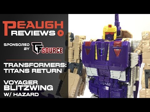 Video Review: Titans Return Voyager BLITZWING w/ Decepticon Hazard