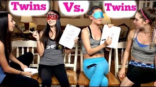 BLINDFOLD DRAWING CHALLENGE- ft Merrell Twins
