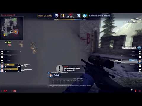 FalleN Insane WALLBANG! - Team EnVyUs vs. Luminosity - ESL One Cologne 2015