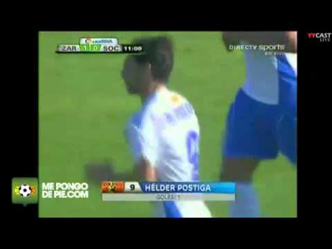 Gol de Hélder Postiga (chilena)  (Zaragoza 1-0 Real Sociedad)
