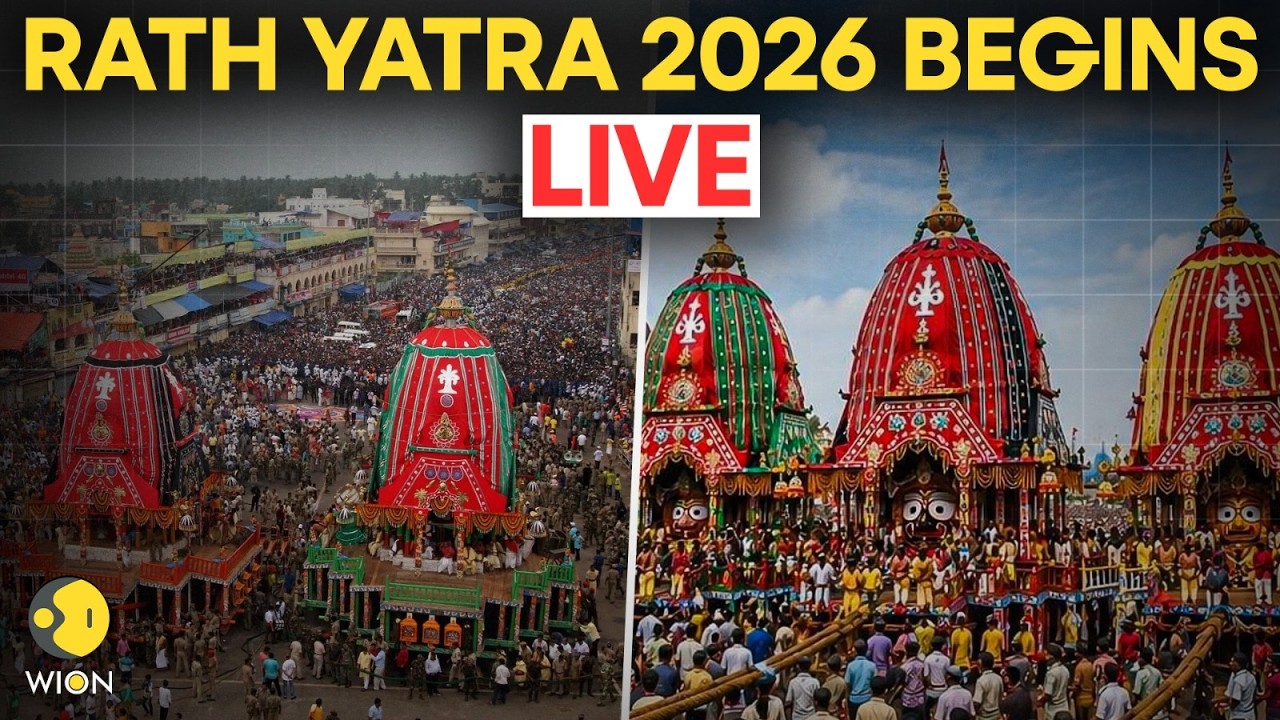 Rath Yatra 2026 LIVE: Divine Rath Yatra Of Lord Lord Jagannath Begins From Puri, Odisha | WION