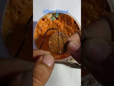 Copper plating at home #shorts #science