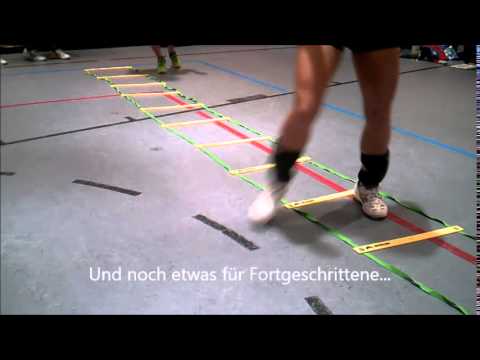 Einfache Übungen Koordinationsleiter