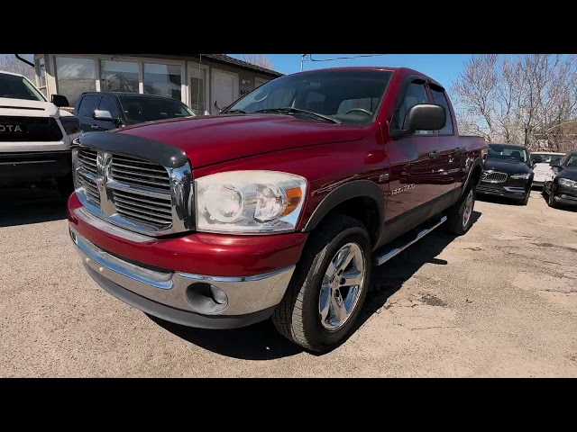 2007 DODGE RAM 1500 QUAD CAB PICKUP V8, HEMI, 5.7 LITER SLT PICKUP 4D 6 1/4 FT