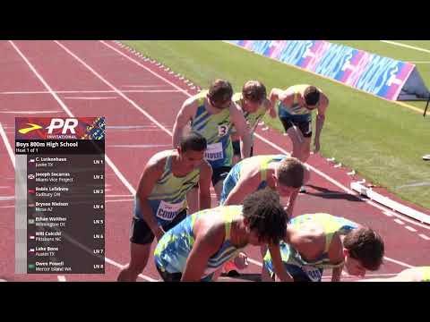 Boys 800 Meter [Lutkenhaus 1:46.26!!!] - Brooks PR Invitational 2025 [Full Race Replay]