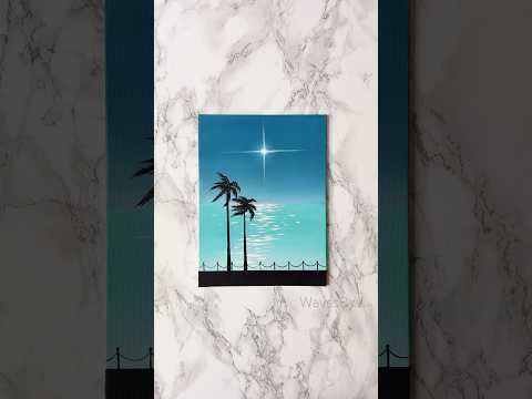 “Hazy Breeze” Easy painting tutorial for beginners #art #acrylicpainting #diy #canvas