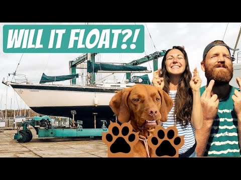 Our First Time Launching A Sailing Boat (re-launching)