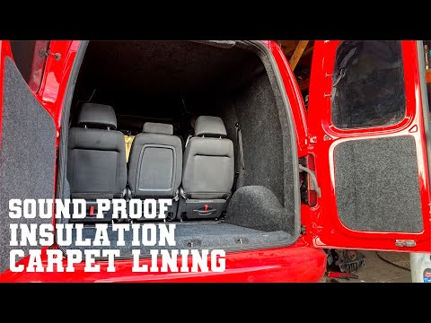 VW CADDY 2K - insulation - carpet lining - build series ep15