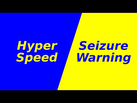 Hyper Speed Flashing Color Changing - Yellow Blue Screen [10 Minutes SEIZURE WARNING]