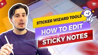 The Note Sticker Tool - customize Note Stickers w/ Sticker Wizard on iPad