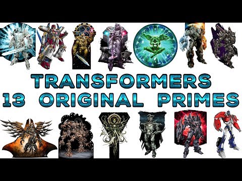 Transformers - History of the 13 Original Primes Official